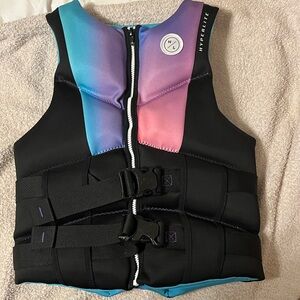 Hyperlite Women's Swim Vest - Black and Multicolor
